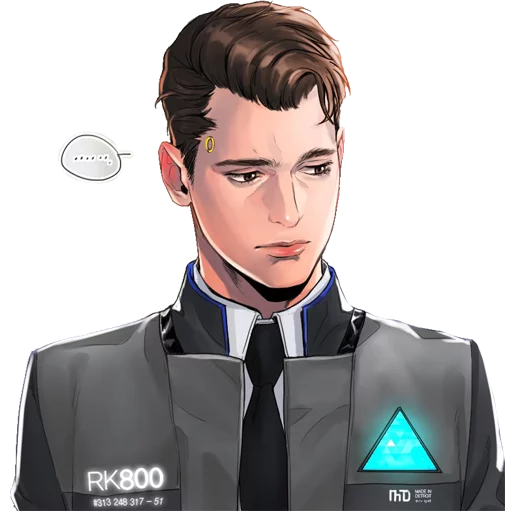 Стікер Detroit: Become Human (Connor) 🙁