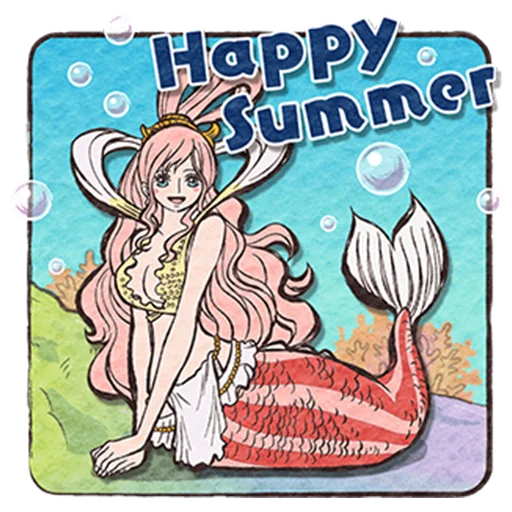 Эмодзи ONE PIECE's Summer Vacation 🧜‍♀️