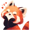 Telegram emoji «Red Pandas » 🥰