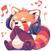 Емодзі Red Pandas 🎧