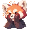 Red Pandas  emoji 😲