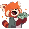 Telegram emoji «Red Pandas » 💸