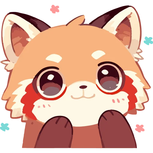 Telegram Sticker «Red pandas» 🥹