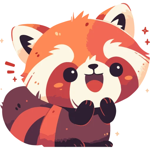 Red pandas sticker 😊