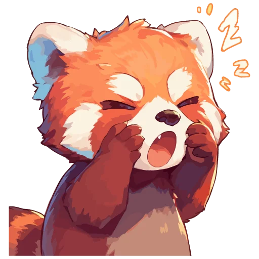 Telegram Sticker «Red pandas» 🫨