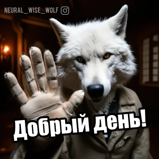 Telegram stiker «Волчьи мемы» ☀️