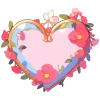 Емодзі Telegram «валентинка | beloved» 🩷