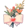 Емодзі Telegram «валентинка | beloved» 🎀