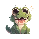Telegram emoji Нейрокрокодилы 