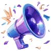 Telegram emoji «lavender» 📢