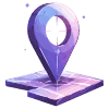 Telegram emoji «lavender» 📍
