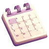 Telegram emoji «lavender» 🗓