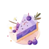lavender emoji 🍰