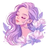 Telegram emoji «lavender» 💋