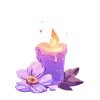 lavender  emoji 🕯