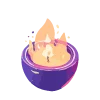 lavender emoji 🕯