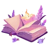 lavender emoji 📖