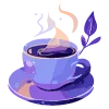 Telegram emoji «lavender» ☕️