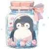 Telegram emoji «Пингвинуха» 🐧
