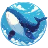 Telegram emoji «Нейро киты » 🐋