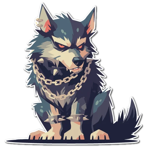 Telegram stiker «Волчата» 👹