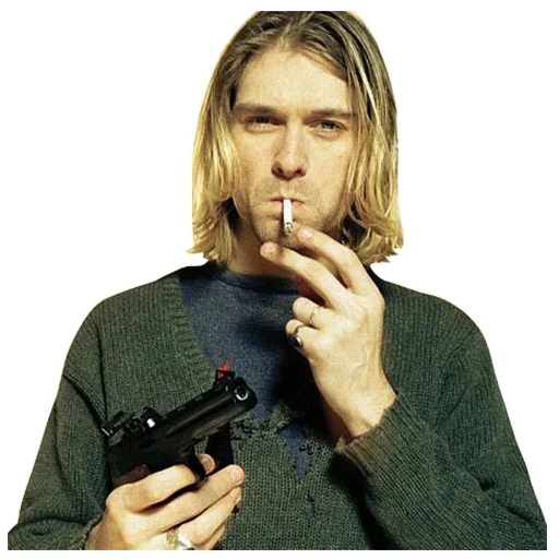 Эмодзи Kurt Cobain 😮