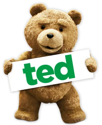 Стікер TED 😦