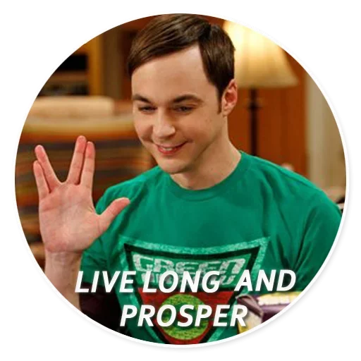 Стикер Telegram «The Big Bang Theory» 😲