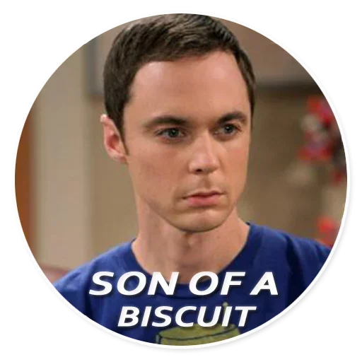 The Big Bang Theory emoji 😧
