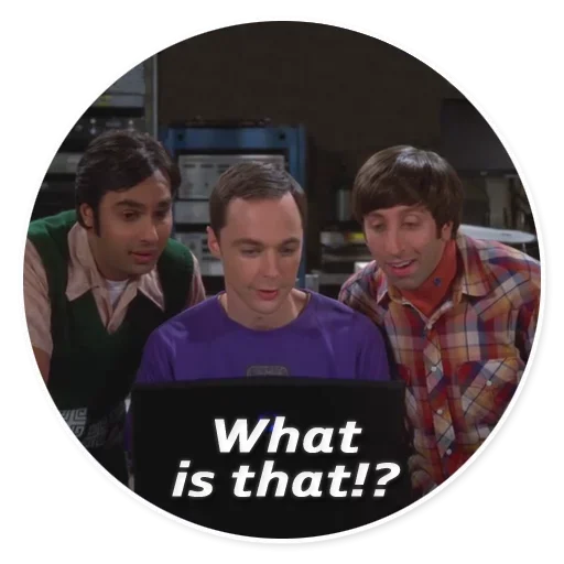 Стикер Telegram «The Big Bang Theory» 😮