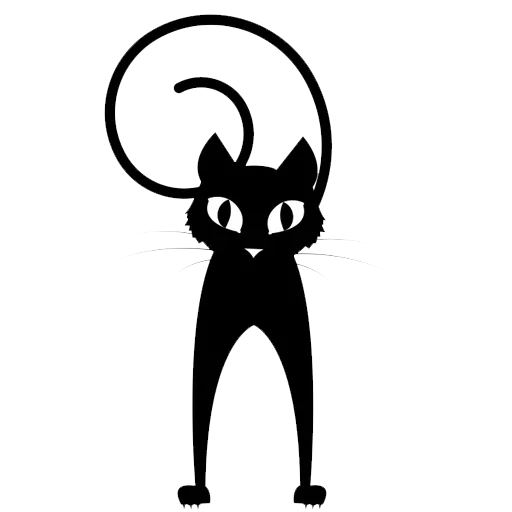 Эмодзи Black cat ✌️ 😏