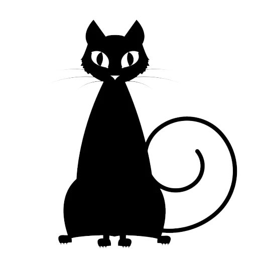 Емодзі Black cat ✌️ 🤠