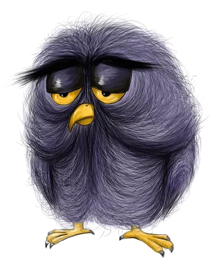 Эмодзи Angry Birds 🤓