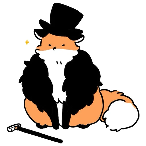 Telegram Sticker «Numsiri fox» 🎩