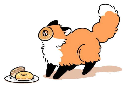 Numsiri fox sticker 🍩