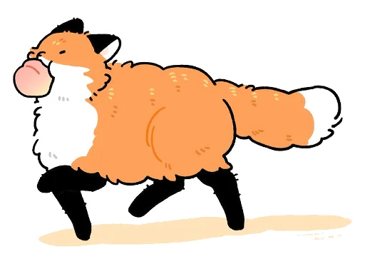 Numsiri fox sticker 🍑