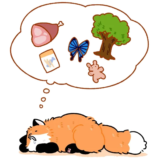 Numsiri fox sticker 🥓