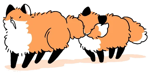Telegram Sticker «Numsiri fox» 🦷