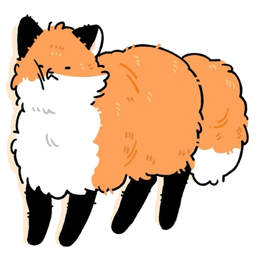 Telegram Sticker «Numsiri fox» 😑