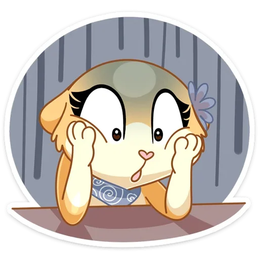 Telegram Sticker «Рыжая Нура» 😨