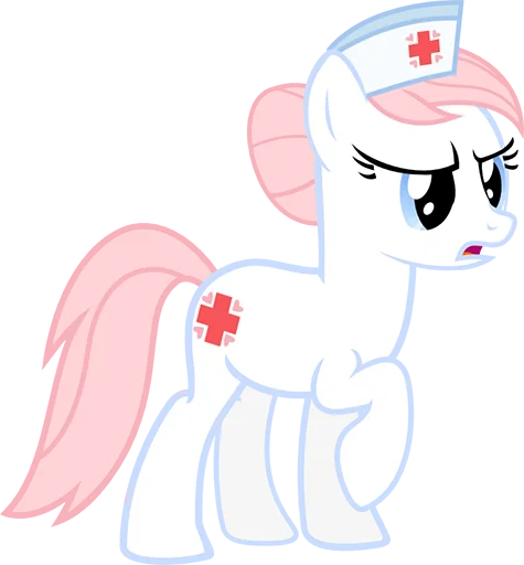 Nurse Redheart pack sticker 😡