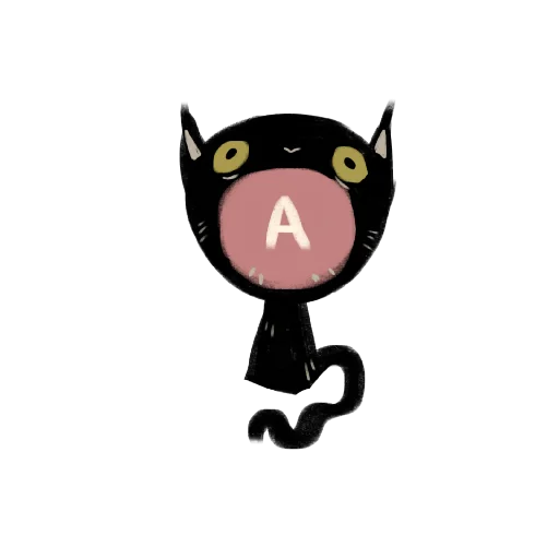 Black kitty stiker 💟