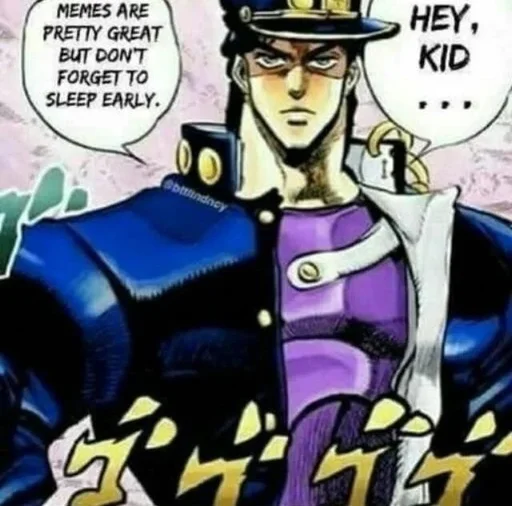 Is this a JoJo reference? stiker 🧐