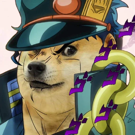 Telegram Sticker «Is this a JoJo reference?» 