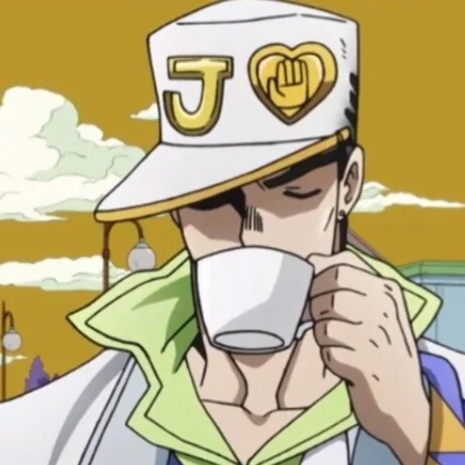 Стикер Is this a JoJo reference? ☕️