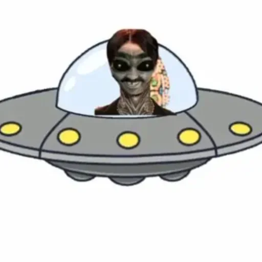 Стикер Telegram «Инопланетянин» 👽