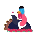 Office Turkey emoji 😘