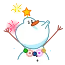 Telegram emoji Snowman Olaf