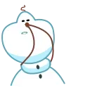 Емодзі Snowman Olaf ⛄