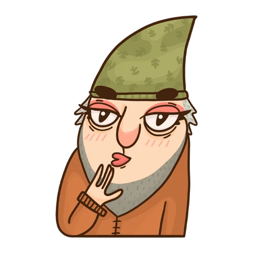 Telegram Sticker «Grumpy Gnome» 😘